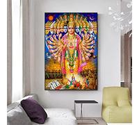 5D Diamond Painting Grande Punto de Cruz Kit Completo Señor Ganesha Krishna,Bricolaje Pintar por Numeros Adulto Niño Rhinestone Bordado Diamante Pintura para Hogar Decor/Navidad/Regalo,40x80cm