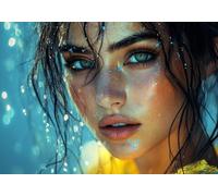 5D Diamond Painting Hermoso, Kit Completo de Pintura Diamante 5D Mujer, Diamond Art Kit DIY Punto de Cruz Cristal Cuadro de Diamantes para Adultos principiante, Decoración del Hogar 70x90cm T0U-1015