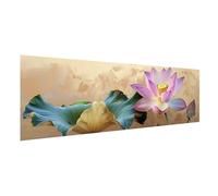 5D Diamond Painting Hoja loto Pintura Diamante Adultos, DIY Dibujos con Diamantes Flor Cuadro Diamantes Grande 60x20cm, Punto de Cruz Diamante Lienzo Manualidades Niños, Decoracion Hogar Regalo 2Y-729