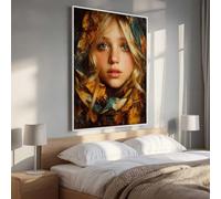 5D Diamond Painting Hojas Mujer Pintura Diamante, Pintura de Diamante Kit Completo Niños, Manualidades Adultos Diamond Painting Para Decor De Pared Del Hogar, Navidad Regalo 100x135CM PjY659 2-1