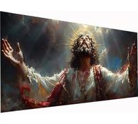 5D Diamond Painting Hombre, Grande Diamond Painting Adultos Dios, DIY Pintura Diamante Punto de Cruz Kits, Kit de Arte de Mosaico, Manualidades para Adultos, Decoracion Hogar Regalo 90x45cm 7-6343
