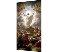 5D Diamond Painting Hombre Pintura Diamante Adultos, Cuadros de Diamantes Dios Diamond Art Kit, Fai da Te 5D Full Drill Punto de Cruz Puzzle de Diamantes, Decoración de Pared Regalo 80x160cm 56-37ed