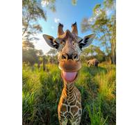 5D Diamond Painting Jirafa Diamond Painting Adultos Animal Cuadro Diamantes Manualidades Adultos Punto De Cruz Kit Completo DIY Full Drill Cuadrado Diamante Pintura Decoración Hogar 70x100cm 3-162B2