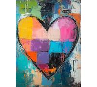 5D Diamond Painting Kit, Amor Al óLeo DIY Redondo Diamante del Mosaico Bordado Arte, Aplicable Para Principiantes Adultos y Niños, Casa Dormitorio Oficina Decoración Regalos Femeninos 30x60cm P7CL-818