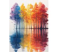 5D Diamond Painting Kit áRbol, Pintura Diamante Adultos Planta, Diamond Art Punto de Cruz Cristal, DIY Pintura Diamante Kit, Manualidades Adultos Completo, Decoración del Hogar, 100x135cm K-6392