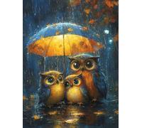 5D Diamond Painting Kit, BúHo En DíAs Lluviosos DIY Redondo Diamante del Mosaico Bordado Arte, Aplicable Para Adultos y Niños, Casa Dormitorio Oficina Decoración Regalos Femeninos 90x180cm P7CL-841