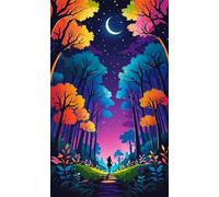 5D Diamond Painting Kit,Cielo estrellado jungla Diamond Painting Kit Completo para Adultos,DIY Round Drill Cristal Pintura de Diamantes Bordado Punto de Cruz Kit para Decoración Hogar 60x130cm