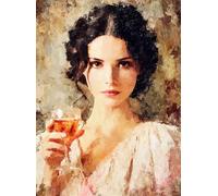 5D Diamond Painting Kit Cóctel Diamond Painting Kit Completo Mujer Pintura de Diamante Manualidades Adultos, DIY Diamante Punto de Cruz Para Cuadros Decoracion Salon Modernos Pared 20x30 cm Q4-907