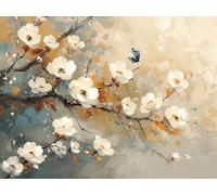 5D Diamond Painting Kit Completo, Abstracto Pintura de Diamantes Arte 50x70cm, DIY Manualidades Adultos Cuadro Diamantes, Punto de Cruz Flor Diamond Art Kit Adulto, para Decoración de Hogar H-526