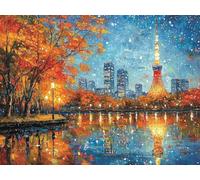 5D Diamond Painting Kit Completo Adultos Ciudad, Paisaje 2 Pintura Diamante Animal, Manualidades Adultos Diamond Painting Art Punto de Cruz Cristal Para Decoración Pared Hogar Regalo 40x50cm L0Y-1127