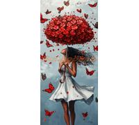 5D Diamond Painting Kit Completo Adultos y Principiantes, Mariposa Diamond Painting Niños Punto de Cruz Kit, DIY Pintura de Diamante Dibujos con Diamantes, Home Decor(90x180 cm/35.4x70.9 In Princesa)