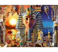5D Diamond Painting Kit Completo,Antiguo Egipto DIY Kit de Pintura Diamante para Niños Adultos,Arte de Cristal Bordado Punto de Cruz para Decoración de Pared Hogar,Square Drill,50x70cm
