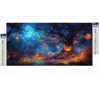 5D Diamond Painting Kit Completo, Árbol Diamond Painting Víspera de Todos Los Santos Diamante Art 35x70cm, Manualidades Adultos Pintura de Diamante Bordado de Punto de Cruz, Regalo Mujer G1-945