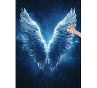 5D Diamond Painting Kit Completo, Diamond Painting Ala Manualidades Adultos, Pintura de Diamantes Arte 40x50 cm, DIY Punto de Cruz Cuadro Diamantes Kits para Decoración Hogar, Regalo Mujer, R-67