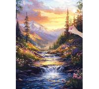5D Diamond Painting Kit Completo, Diamond Painting Paisajes Manualidades Adultos, Pintura de Diamantes Arte 60x80 cm, DIY Punto de Cruz Cuadro Diamantes Kits para Decoración Hogar, Regalo Mujer, E-99