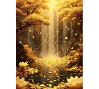 5D Diamond Painting Kit Completo Dinero Árbol Pintura Diamante Adultos, DIY Bordado de Punto de Cruz Diamond Painting Niños, Pintura de Diamante principiantes, Decoración de Pared Hogar 40x50cm b-691