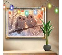 5D Diamond Painting Kit Completo,DIY Dibujos animados Búho,Animal Pintura Diamante,Cuadro Diamantes Art Rhinestones Manualidades Adultos,Pintar con Diamantes para Decoración Hogar 90x70cm 511N-7386
