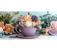 5D Diamond Painting Kit Completo Flor, Pintura Diamante Margarita Diamond Art Manualidades Adultos Regalo Niños, DIY Punto de Cruz Bordado Cuadro Diamantes para Decoración de Hogar 90x180 cm o-4569