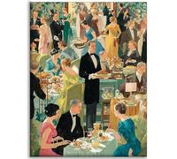 5D Diamond Painting Kit Completo, La Última Cena Diamond Painting Adultos, Pintar Por Numeros Adultos Bordado Punto de Cruz Manualidades Kit, DIY Dibujos Con Diamantes Regalo (Banquete) 50x70cm C-Q874