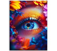 5D Diamond Painting Kit Completo, Misterio Diamond Painting Adultos, Pintar Por Numeros Adultos Bordado Punto de Cruz Manualidades Kit, DIY Dibujos Con Diamantes Art Decor Regalo (Ojo) 80x100cm C-Q863