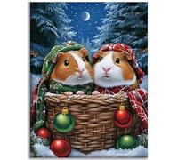 5D Diamond Painting Kit Completo, Navidad Diamond Painting Adultos, Pintar Por Numeros Adultos Bordado Punto de Cruz Manualidades Kit, DIY Dibujos Con Diamantes Art Regalo (Invierno) 70x90cm C-Q772