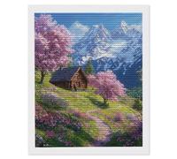 5D Diamond Painting Kit Completo, Pintura Diamante Paisaje montañas, Diamond Painting Kits for Niños Beginners, Manualidades Adultos Pintura Para Decoración De Pared Del Hogar, Regalo 50x70cm l-229