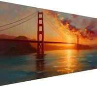 5D Diamond Painting Kit Completo Puente, Atardecer Diamond Painting Adultos, Punto de Cruz Diamante Art Manualidades Adultos Niños, Decoracion Pared, Regalos Originales para Mujer 40x100cm,Model773