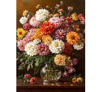 5D Diamond Painting Kit, Flores EstéTicas DIY Redondo Diamante del Mosaico Bordado Arte, Aplicable Para Adultos y Niños, Casa Dormitorio Oficina Decoración Regalos Femeninos 40x80cm P7CL-745