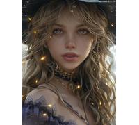 5D Diamond Painting Kit Mujer, Pintura Diamante Adultos Ojo, Diamond Art Punto de Cruz Cristal, DIY Pintura Diamante Kit, Manualidades Adultos Completo, Decoración del Hogar, Regalo, 60x85cm 2-5481