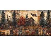 5D Diamond Painting Kit Retro, DIY Manualidades Adultos Pintura de Diamante Cortijo, Cuadro de Diamantes Diamond Painting Niños Punto Cruz Art Accesorios, Decoración Pared Del Hogar 70x140cm X-275