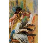 5D Diamond Painting Kits de punto de cruz Pierre-Auguste Renoir Girls at the Piano Mosaico Rhinestone Diamond Bordado Full Round Drill Craft Decor 30x40cm