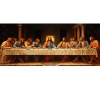 5D Diamond Painting La úLtima Cena Diamond Painting Adultos, Dibujos con Diamantes SueñO Cuadro Diamantes Completo Redondo Rhinestone Punto de Cruz Diamante Bordado, Regalo 100x200cm -hjw260482