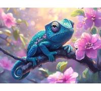 5D Diamond Painting Lagarto Diamond Painting Kit 90x60cm U-3E7Q1