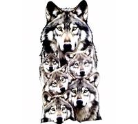 5D Diamond Painting Lobo, Diamond Painting Adultos Animal, DIY Manualidades Adultos Kit Punto de Cruz, Cuadro Diamantes Rhinestones Bordado Artesanías, para Decoración Hogar Regalo 40x50cm M-3909