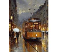 5D Diamond Painting Londres, Pintura Diamante Paisaje Patrón Diseño DIY Diamond Painting Adultos Manualidades Completo Punto de Cruz Diamante Kit para Decoracion Hogar, Regalo Mujer 70x95CM -bby26059J