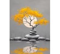 5D Diamond Painting Luna, áRbol Diamond Painting Adultos, DIY Cuadro Diamante Accesorios, 5D Dibujos con Diamantes Art Kit Manualidades Adultos, Regalo Mujer, Otoño Decoracion Hogar, 40x50cm T-4106