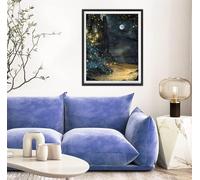 5D Diamond Painting Luna, Montaña Diamond Painting Adultos, DIY Pintura Diamante Manualidades Adultos Cristal Punto de Cruz para la Decoración De Pared del Hogar, Regalos Para Mujeres 60x80cm s-11072