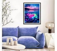 5D Diamond Painting Mar, Cielo Diamond Painting Adultos, DIY Pintura Diamante Manualidades Adultos Cristal Punto de Cruz para la Decoración De Pared del Hogar, Regalos Para Mujeres 50x70cm s-8719