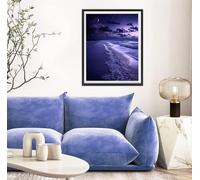 5D Diamond Painting Mar, Púrpura Diamond Painting Adultos, DIY Pintura Diamante Manualidades Adultos Cristal Punto de Cruz para la Decoración De Pared del Hogar, Regalos Para Mujeres 80x110cm s-10882