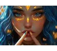 5D Diamond Painting Mujer, Kit Completo de Pintura Diamante 5D Hermoso, Diamond Art Kit DIY Punto de Cruz Cristal Cuadro de Diamantes para Adultos principiante, Decoración del Hogar 70x90cm T0U-1109