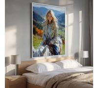 5D Diamond Painting Mujer MontañA Pintura Diamante, Pintura de Diamante Kit Completo Niños, Manualidades Adultos Diamond Painting Para Decor De Pared Del Hogar, Navidad Regalo 50 x 70cm PjY3603 B-7