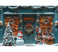 5D Diamond Painting Muñeco De Nieve, Kit Completo de Pintura Diamante 5D Tienda, Diamond Art Kit DIY Punto de Cruz Cristal Cuadro de Diamantes para Adultos principiante, Decoración 60x80cm T0U-12