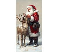 5D Diamond Painting Navidad Diamond Painting Adultos FantasíA Pintura de Diamante Kit Punto de Cruz DIY Manualidades Adultos Kit Bordado Regalo Niña 10 Años, para Decoracion Hogar 60x180cm J - 409