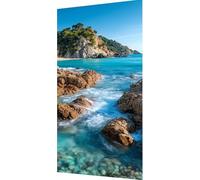 5D Diamond Painting Paisaje Pintura Diamante Adultos, Cuadros de Diamantes Mar Diamond Art Kit, Fai da Te 5D Full Drill Punto de Cruz Puzzle de Diamantes, Decoración de Pared Regalo 100x200cm s0-1bd