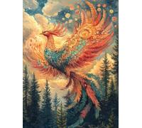 5D Diamond Painting PáJaro Diamond Painting Adultos áRbol Dibujos Con Diamantes Manualidades Adultos DIY Full Drill Cuadrado Punto de Cruz Kit Completo para Decoración Hogar, Regalo 70x100cm B-C372