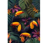 5D Diamond Painting PáJaro Diamond Painting Adultos áRbol Dibujos Con Diamantes Manualidades Adultos DIY Full Drill Cuadrado Punto de Cruz Kit Completo para Decoración Hogar, Regalo 80x120cm 9-9779