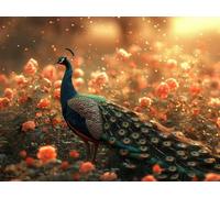 5D Diamond Painting Pavo Real Diamond Painting Adultos 80x50cm B-F5PZH