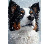 5D Diamond Painting Perro Diamond Painting Adultos Animal Manualidades Adultos Dibujos Con Diamantes DIY Strass Round Full Drill Punto de Cruz Kit Completo para Decoración Hogar, 80x120cm X-M2217