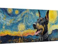 5D Diamond Painting Perro Diamond Painting Kit Completo, Pintura Diamante Cielo Estrellado Pintura de Diamante DIY Punto de Cruz Manualidades Adultos para Decoracion Hogar, Regalo 80x160cm -ly2507N6