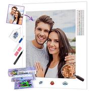 5D Diamond Painting Personalizado Foto kit completo,Custom DIY Diamond Embroidery Kit,Hacer Su Propio Arte De Diamantekits Kits (Taladro redondo,40 x 50 cm)